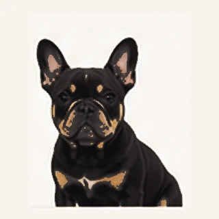 Schwarz lohfarbene Französische Bulldogge